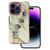 Pokrowiec etui silikonowe Trend Case wzór 1 białe SAMSUNG Galaxy A20e