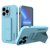 Pokrowiec etui silikonowe Wozinsky Kickstand Case niebieskie do APPLE iPhone 13 mini