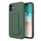 Pokrowiec etui silikonowe Wozinsky Kickstand Case zielone do APPLE iPhone 11 Pro Max