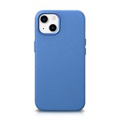 Pokrowiec etui skrzane iCarer Litchi Premium Leather Case jasnoniebieskie do APPLE iPhone 14 Plus