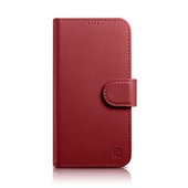 Pokrowiec etui skrzane z klapk iCarer Wallet Case 2in1 czerwone do APPLE iPhone 14 Plus