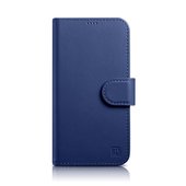 Pokrowiec etui skrzane z klapk iCarer Wallet Case 2in1 niebieskie do APPLE iPhone 14