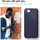 Pokrowiec etui Spigen Liquid AIR Armor Midnight Niebieskie APPLE iPhone 7 / 5