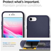 Pokrowiec etui Spigen Liquid AIR Armor Midnight Niebieskie APPLE iPhone 7 / 6