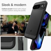 Pokrowiec etui Spigen Rugged Armor czarne Google Pixel 9 / 12