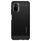 Pokrowiec etui Spigen Rugged Armor czarne Xiaomi Redmi Note 10S / 2