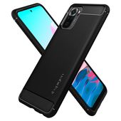 Pokrowiec etui Spigen Rugged Armor czarne Xiaomi Redmi Note 10S / 7