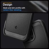 Pokrowiec etui Spigen Rugged Armor Mag Magsafe czarne APPLE iPhone 16 Pro Max / 10