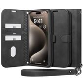 Pokrowiec etui Spigen SGP Wallet S Pro czarne do APPLE iPhone 15 Pro