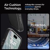 Pokrowiec etui Spigen Ultra Hybrid czarne APPLE iPhone 15 Pro / 12