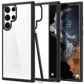 Pokrowiec etui Spigen Ultra Hybrid czarne do SAMSUNG Galaxy S22 Ultra
