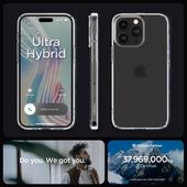 Pokrowiec etui Spigen Ultra Hybrid Frost przeźroczyste APPLE iPhone 15 Pro / 12