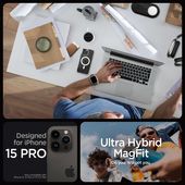 Pokrowiec etui Spigen Ultra Hybrid Mag Magsafe Frost przeźroczyste APPLE iPhone 15 Pro / 9