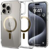 Pokrowiec etui Spigen Ultra Hybrid Mag Magsafe złote APPLE iPhone 15 Pro