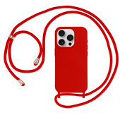 Pokrowiec etui Strap Silicone Case wzr 1 czerwone do APPLE iPhone 13 Pro