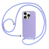 Pokrowiec etui Strap Silicone Case wzr 1 fioletowe do APPLE iPhone 14 Pro Max
