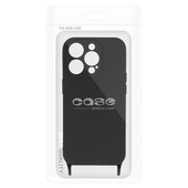 Pokrowiec etui Strap Silicone Case wzór 2 czarne APPLE iPhone 15 Pro Max / 7