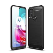 Pokrowiec etui Tech-Protect TPU Carbon czarne do MOTOROLA Moto G30