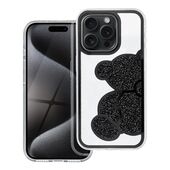 Pokrowiec Etui Teddy Bear czarne do APPLE iPhone 7