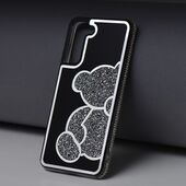 Pokrowiec Etui Teddy Bear srebrne SAMSUNG Galaxy A52s 5G / 7