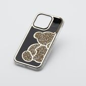Pokrowiec Etui Teddy Bear złote APPLE iPhone 15 Pro Max / 7