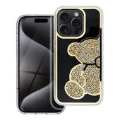 Pokrowiec Etui Teddy Bear złote do APPLE iPhone 7