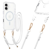 Pokrowiec etui Tel Protect Strap Clear Case bia�e do APPLE iPhone 17