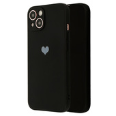 Pokrowiec etui Vennus Silicone Heart Case czarne do APPLE iPhone 12