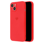 Pokrowiec etui Vennus Silicone Heart Case czerwone do APPLE iPhone 12 Pro