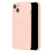 Pokrowiec etui Vennus Silicone Heart Case rowe do APPLE iPhone 12 Pro