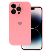 Pokrowiec etui Vennus Silicone Heart Case r�owe do APPLE iPhone 14 Plus