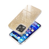 Pokrowiec etui z brokatem Shining złote Xiaomi Redmi 9C NFC / 3