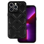 Pokrowiec etui z ekosk�ry 3D Leather Case wz�r 3 czarne do Xiaomi Redmi Note 10 Pro