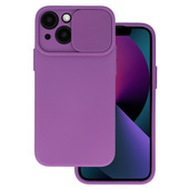Pokrowiec etui z elastycznego TPU Camshield Soft fioletowe APPLE iPhone 15 Pro Max