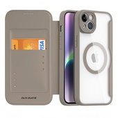 Pokrowiec etui z klapką Dux Ducis Skin X Pro beżowe APPLE iPhone 14 Plus / 2