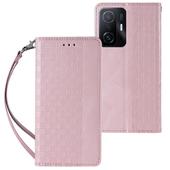 Pokrowiec etui z klapką Magnet Strap różowe do SAMSUNG Galaxy A52s 5G