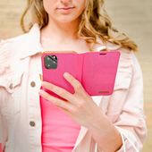 Pokrowiec etui z klapką na magnes Canvas Book różowe SAMSUNG Galaxy A05 / 12