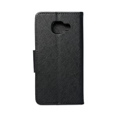 Pokrowiec etui z klapk na magnes Fancy Case czarne do SAMSUNG Galaxy A3 (2016)