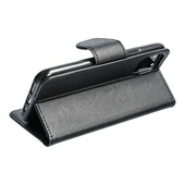 Pokrowiec etui z klapką na magnes Fancy Case czarne SAMSUNG Galaxy A70e / 3