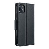 Pokrowiec etui z klapką na magnes Fancy Case czarne Xiaomi Redmi Note 13 / 7