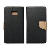 Pokrowiec etui z klapką na magnes Fancy Case czarno-złote APPLE iPhone 15 Plus / 2