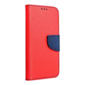 Pokrowiec etui z klapk na magnes Fancy Case czerwono-granatowe do APPLE iPhone 15