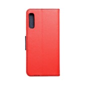 Pokrowiec etui z klapk na magnes Fancy Case czerwono-granatowe do SAMSUNG Galaxy A50