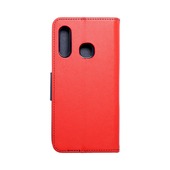 Pokrowiec etui z klapk na magnes Fancy Case czerwono-granatowe do SAMSUNG Galaxy A70e