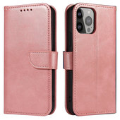 Pokrowiec etui z klapką na magnes Fancy Magnet różowe do APPLE iPhone 13 Pro