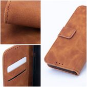 Pokrowiec etui z klapką na magnes Tender Book brązowe Xiaomi Redmi 10 2022 / 10