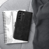 Pokrowiec etui z klapką na magnes Tender Book czarne SAMSUNG Galaxy A52s 5G / 3