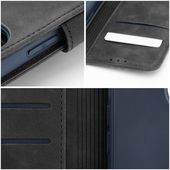 Pokrowiec etui z klapką na magnes Tender Book czarne Xiaomi Redmi 12C / 7