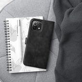 Pokrowiec etui z klapką na magnes Tender Book czarne Xiaomi Redmi Note 10 Pro Max / 3