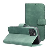 Pokrowiec etui z klapk na magnes Tender Book zielone do APPLE iPhone 13 mini